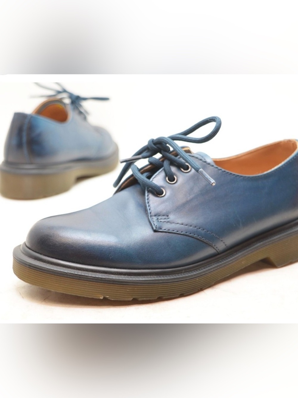 Dr. Martens 1461 3-eye ombré blue women’s Lace-Up Oxfords sz 10